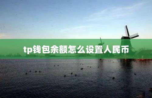 tp钱包余额怎么设置人民币