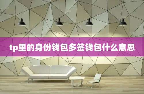tp里的身份钱包多签钱包什么意思