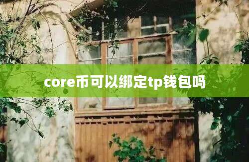 core币可以绑定tp钱包吗