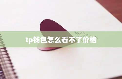 tp钱包怎么看不了价格