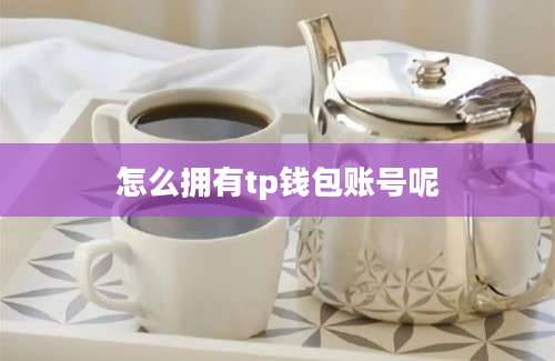 怎么拥有tp钱包账号呢