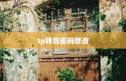 tp钱包密码修改