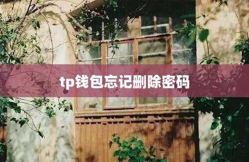 tp钱包忘记删除密码