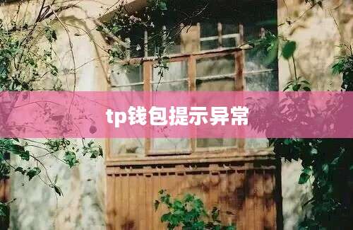 tp钱包提示异常