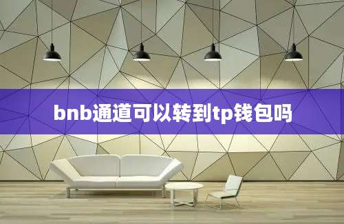 bnb通道可以转到tp钱包吗