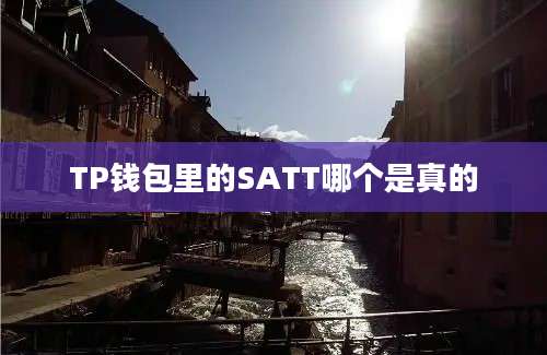 TP钱包里的SATT哪个是真的
