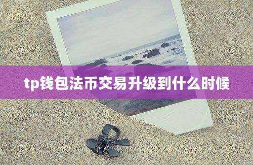 tp钱包法币交易升级到什么时候
