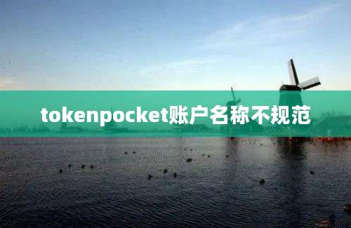 tokenpocket账户名称不规范